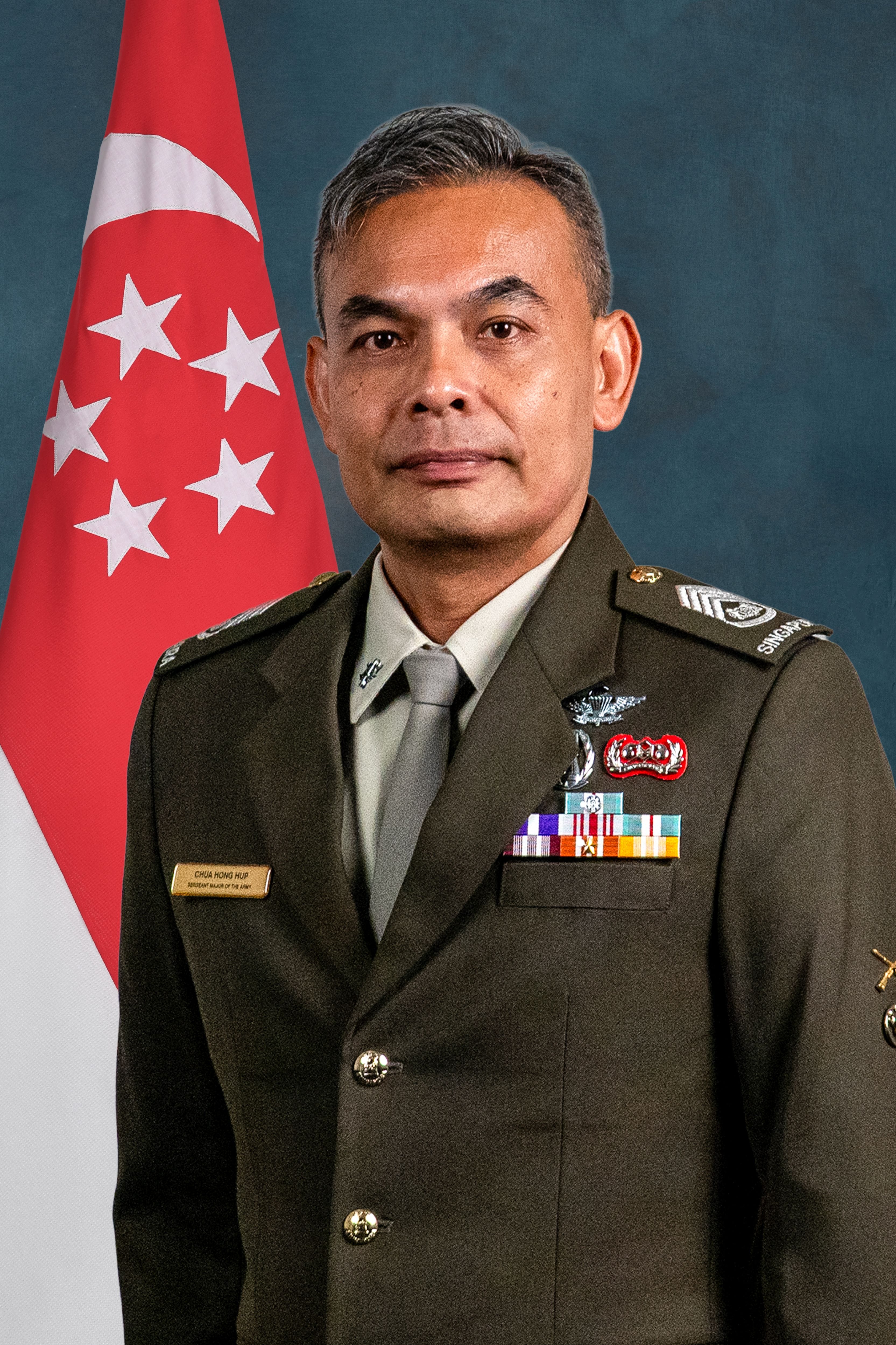 Sergeant Major of the Army Senior Warrant Officer Chua Hong Hup 